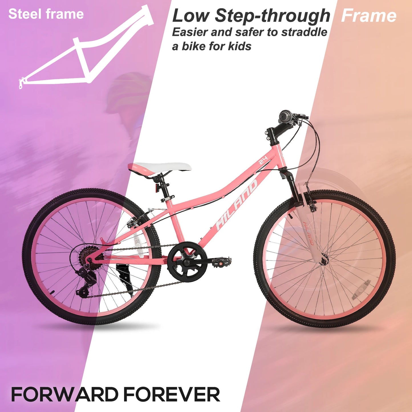 Hiland Kids Mountain Bike With Front Suspension