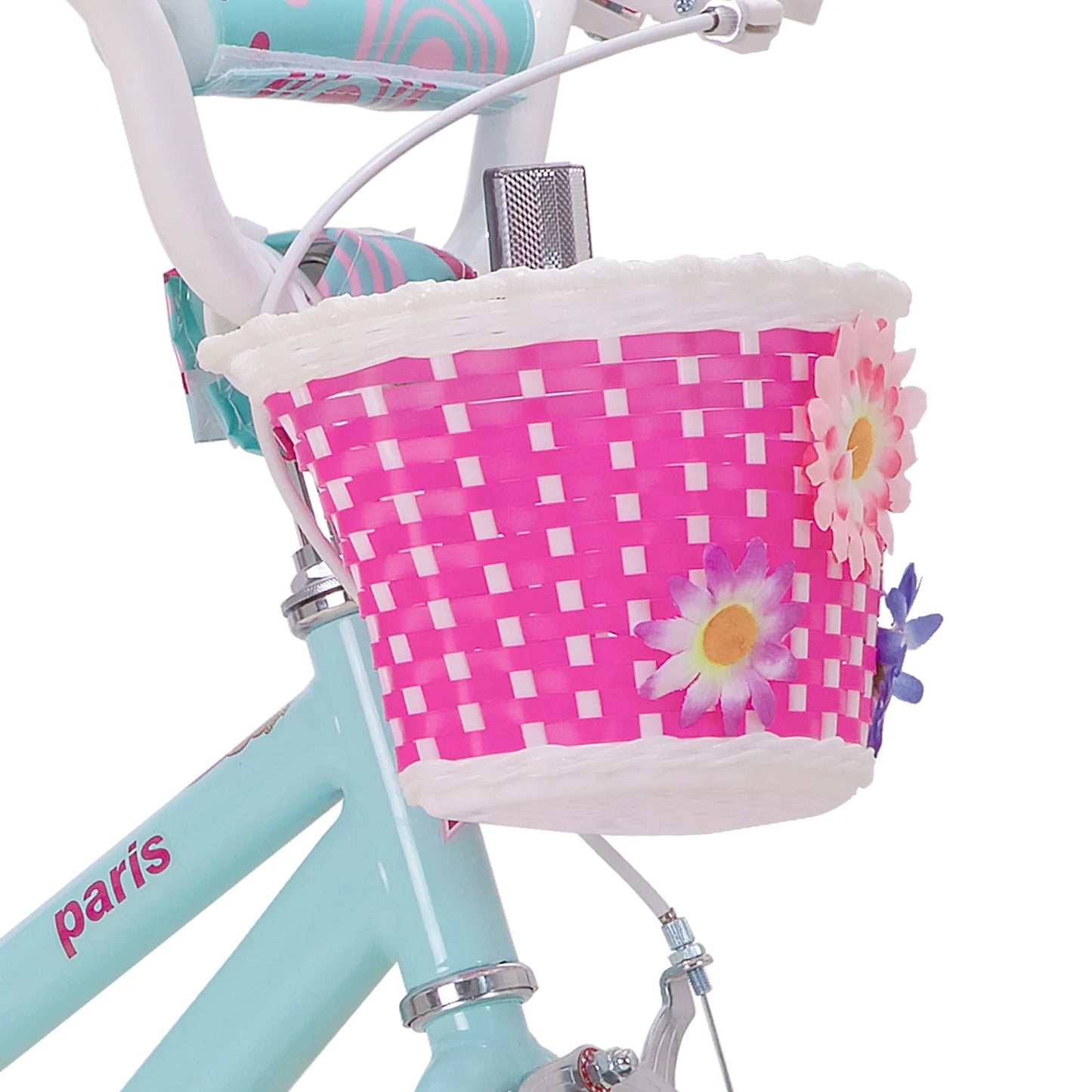 JOYSTAR Kids Bike With Training Wheels Basket Water Bottle Handbrake And Steel Frame