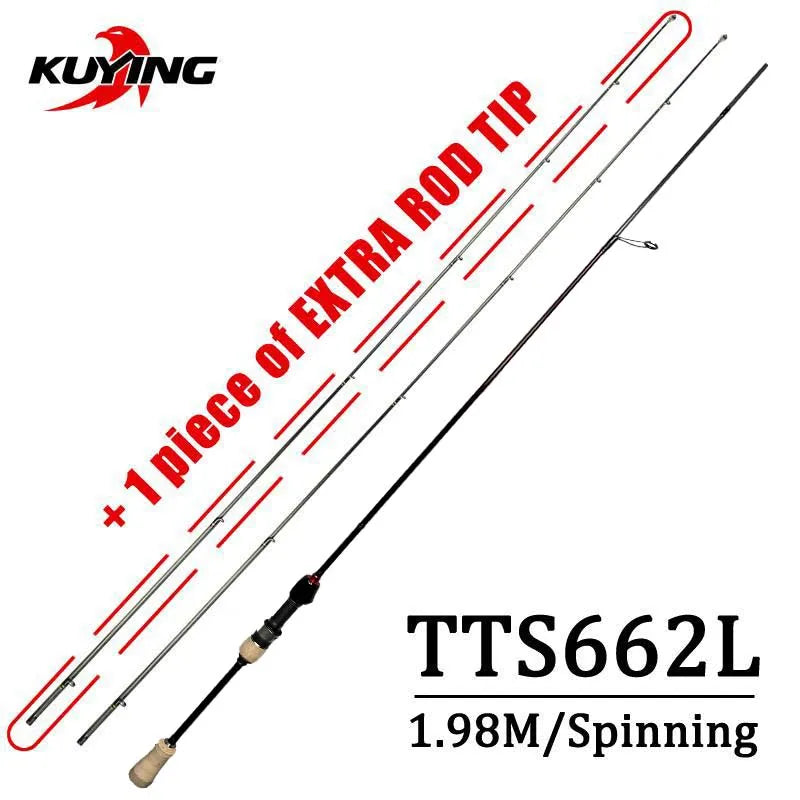 KUYING Teton Super Ultra Soft Baitcasting Spinning RodCombo