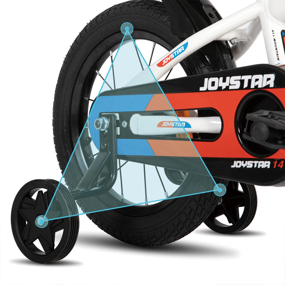 JOYSTAR Kids Bike For Ages Three To Ten With Training Wheels Easy To Install For Boys And Girls