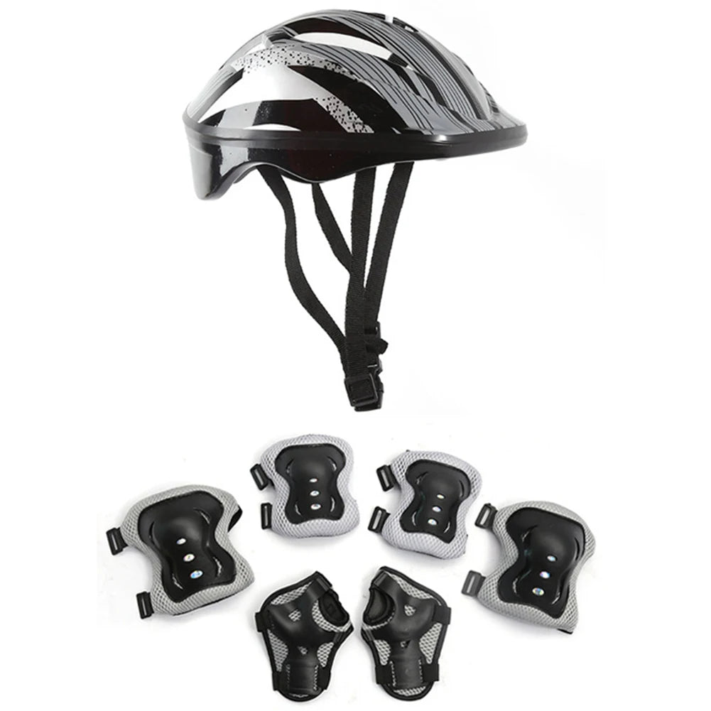 Kids Safety Ride Protection Gear Set Helmet For Skateboard Scooter
