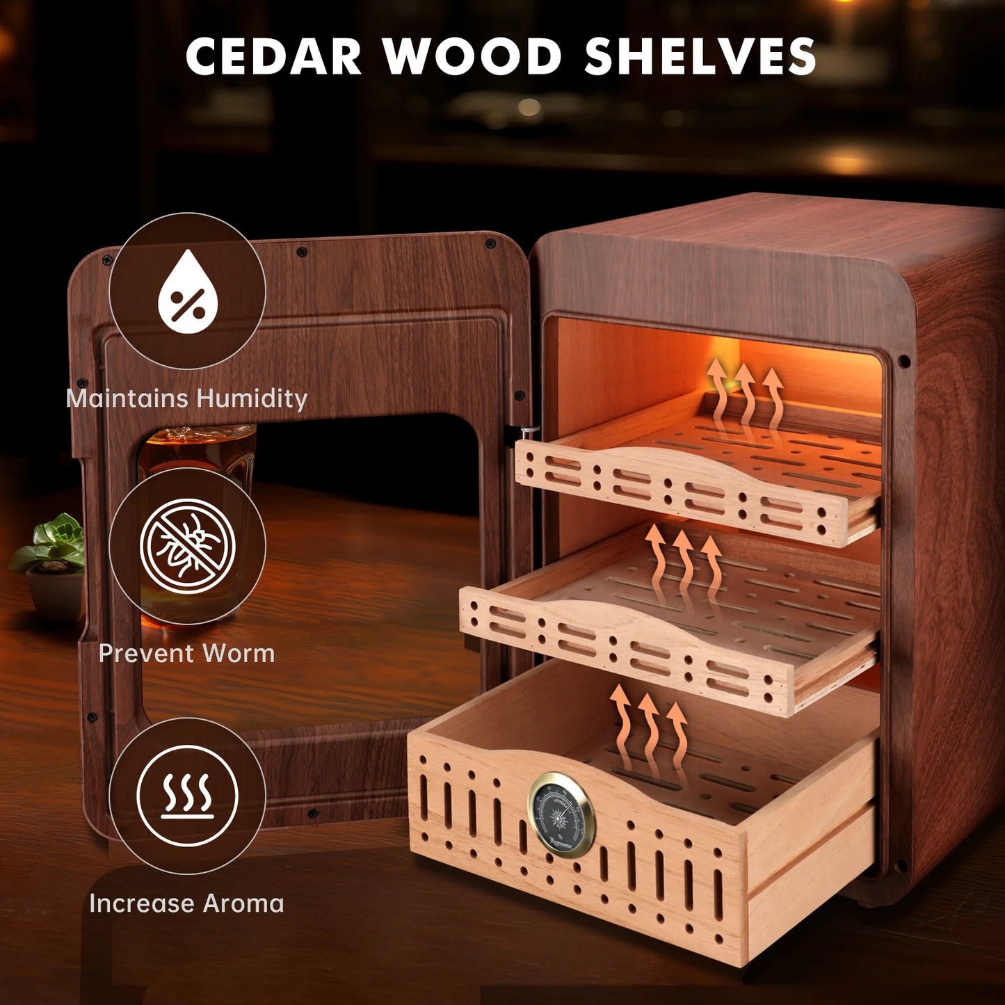 Pro Gear Sporting Goods XIFEI Cigar Humidor Cabinet