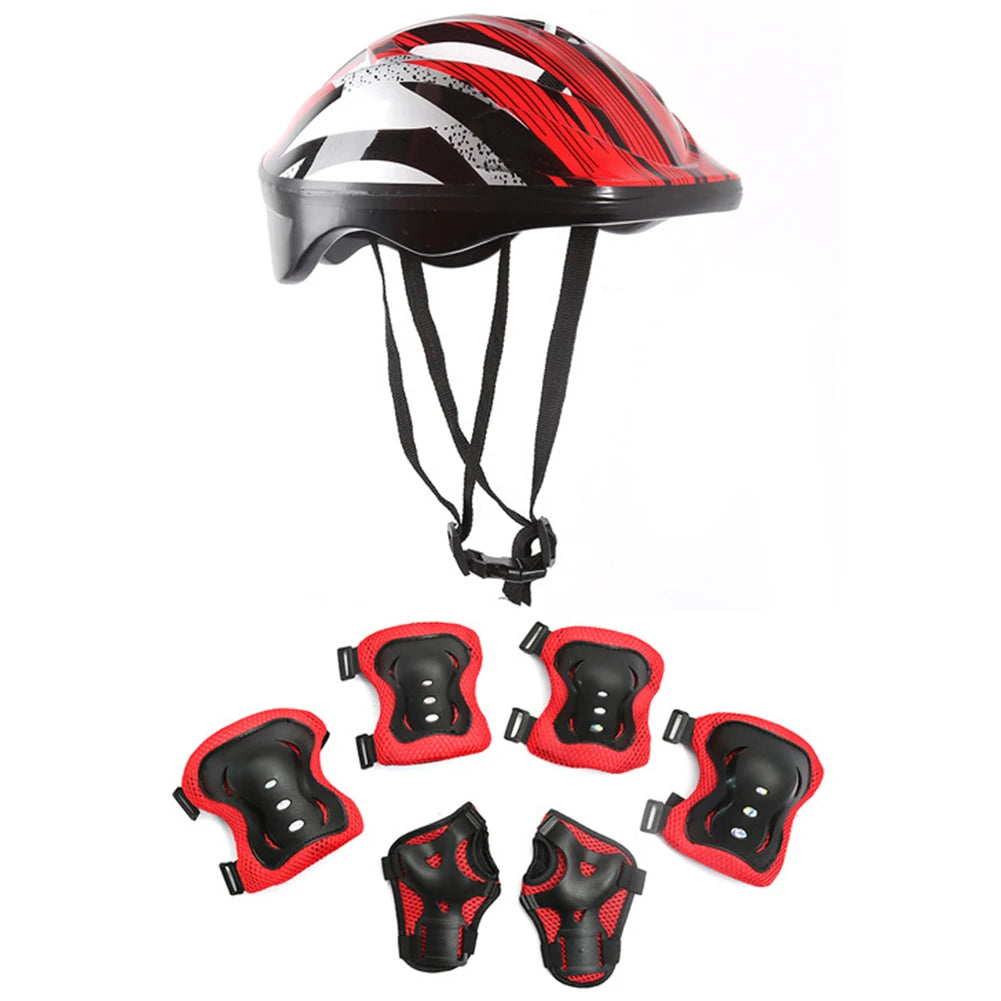 Kids Safety Ride Protection Gear Set Helmet For Skateboard Scooter