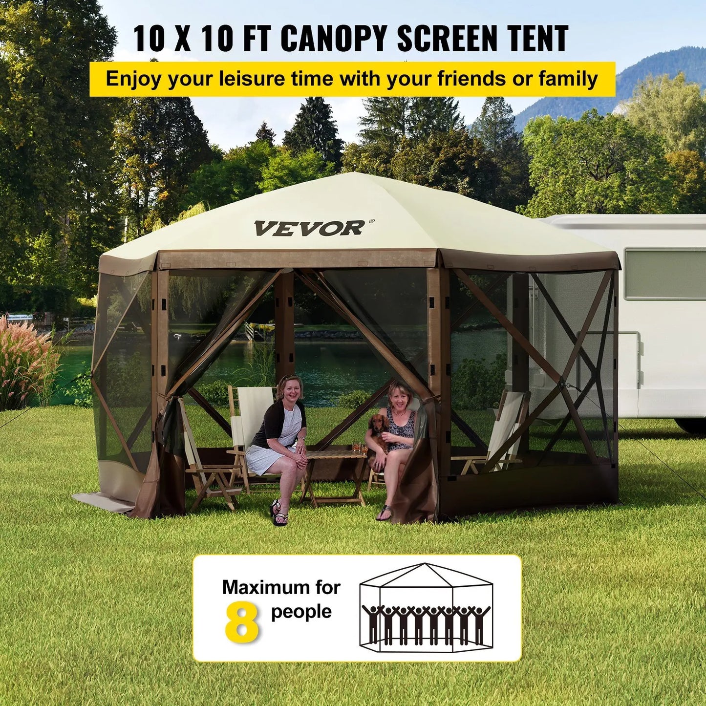 Pro Gear Sporting Goods Waterproof Screen Shelter Canopy
