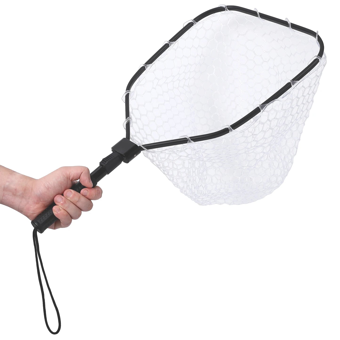 Hipicute Foldable Trout Landing Net With Soft Rubber Mesh