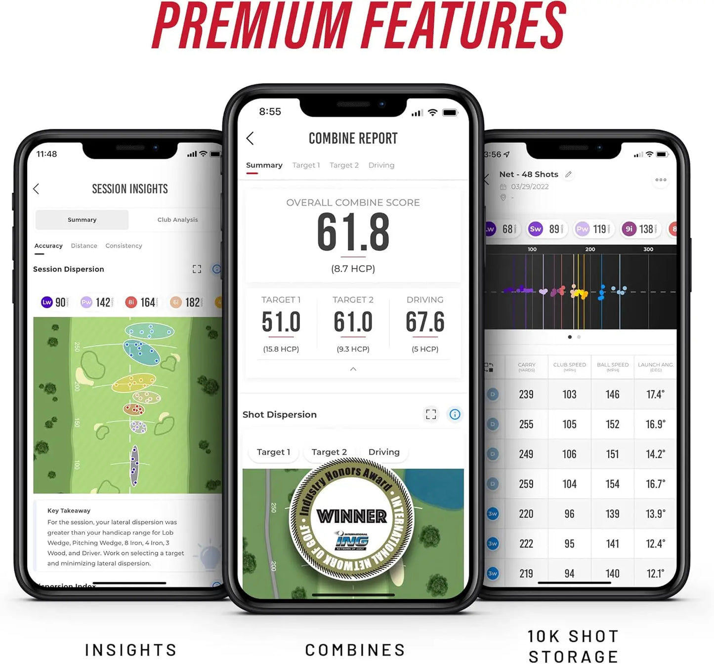Hign-concerned Mobile Golf Launch Monitor With GPS Accuracy