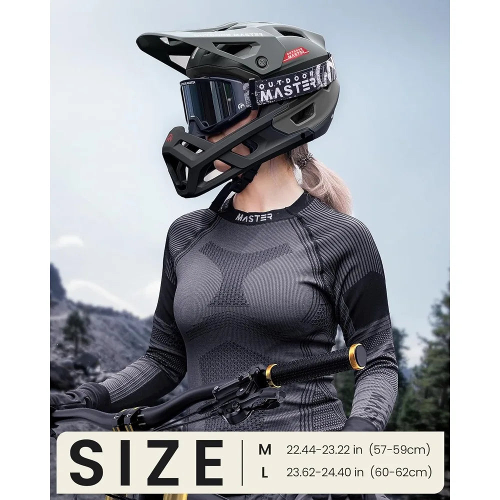 Hign Concerned Full Face Mountain Bike Helmet Ventilated