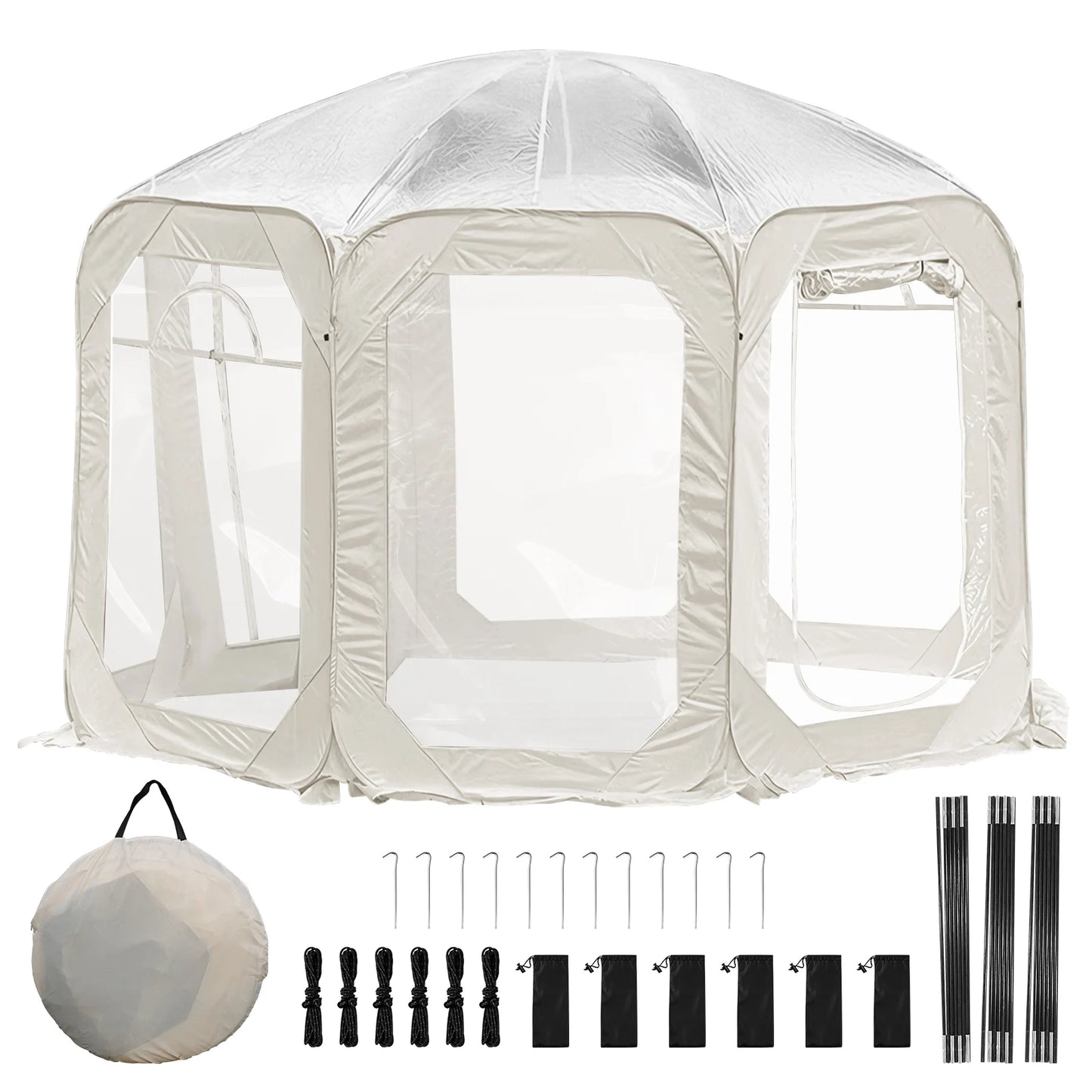 Building Transparent Bubble Tent Camping Shelter Windproof