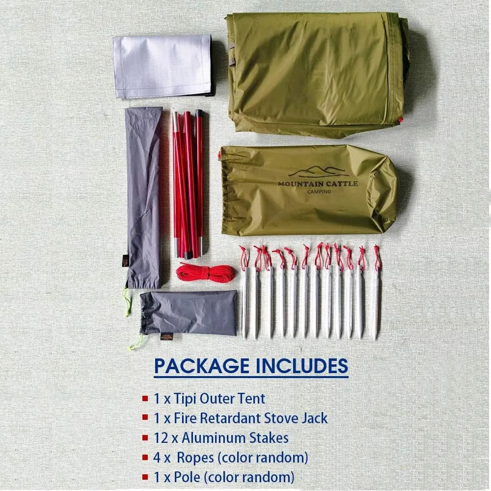 Pro Gear Sporting Goods Family Tipi Tent Stove Jack