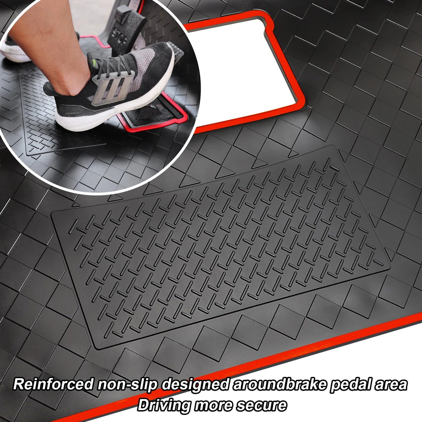 Roykaw Golf Cart Floor Mat Full Coverage For Club Car