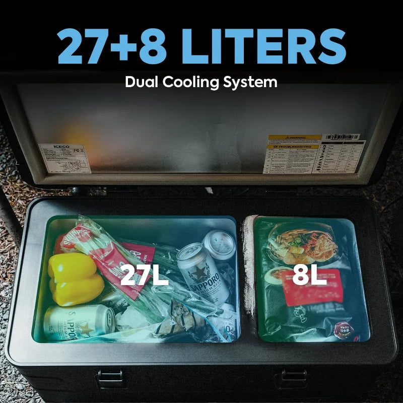 ICECO APL35 Dual Zone Portable Fridge Freezer 12V Car Fridge