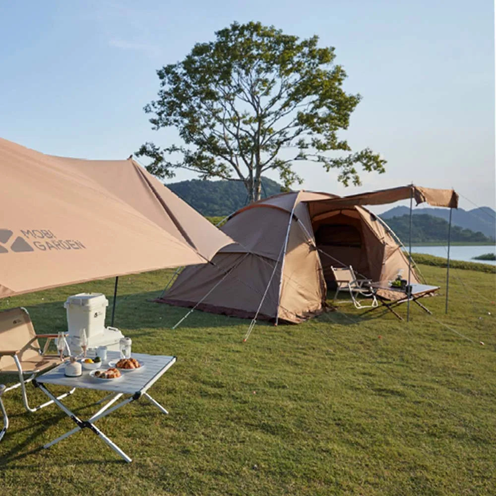 Mobi Garden Camping Tunnel Tent Windproof Cabin Tent