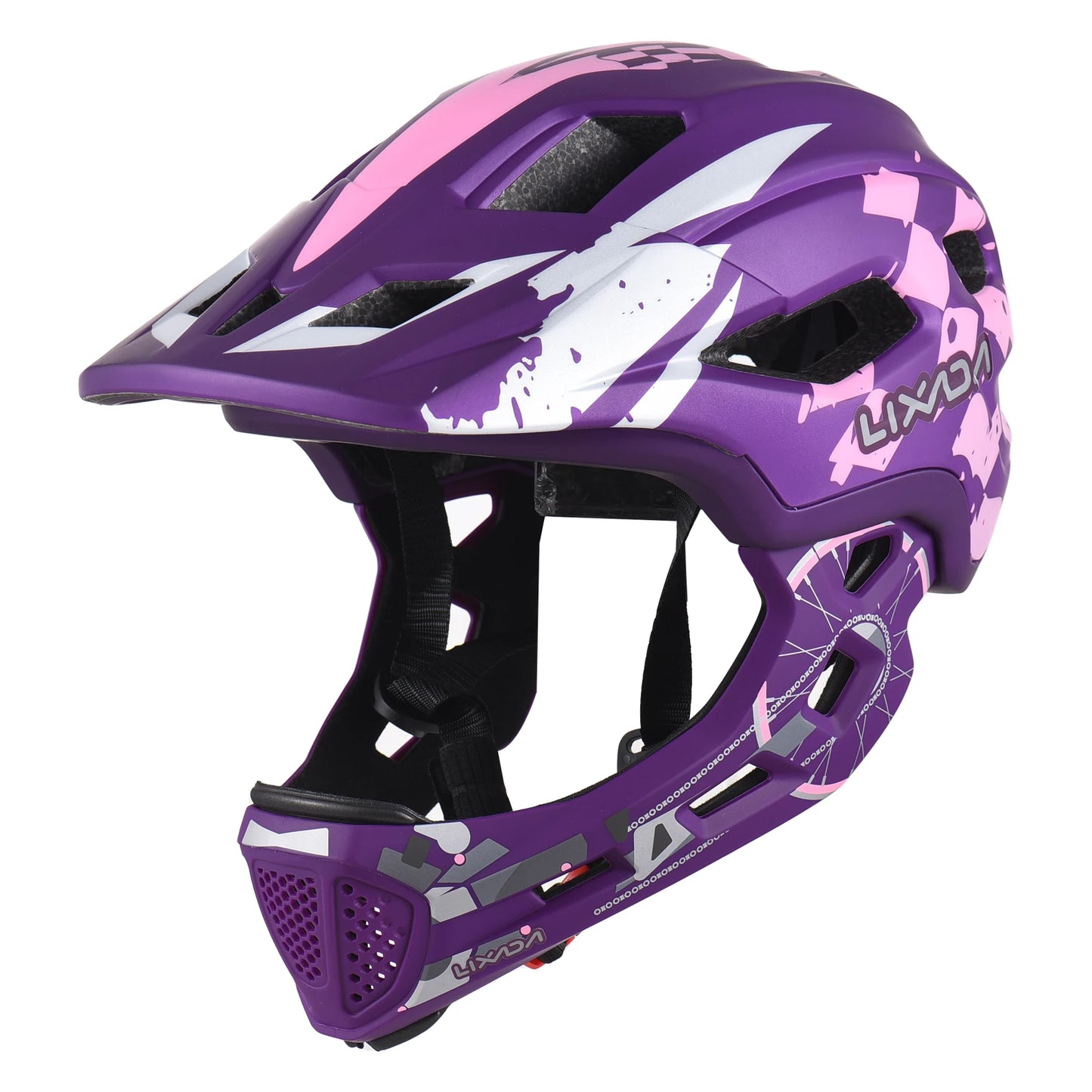 Kids Detachable Full Face Bicycle Helmet