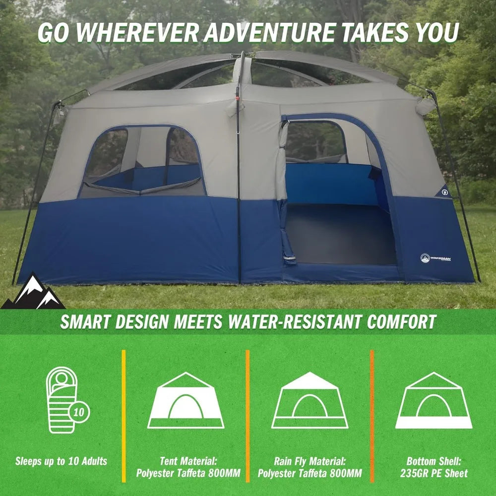 Pro Gear Sporting Goods 10 Person Tent With Room Divider
