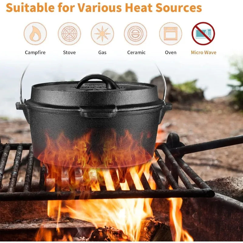 Cast Iron Dutch Oven With Lid Lifter