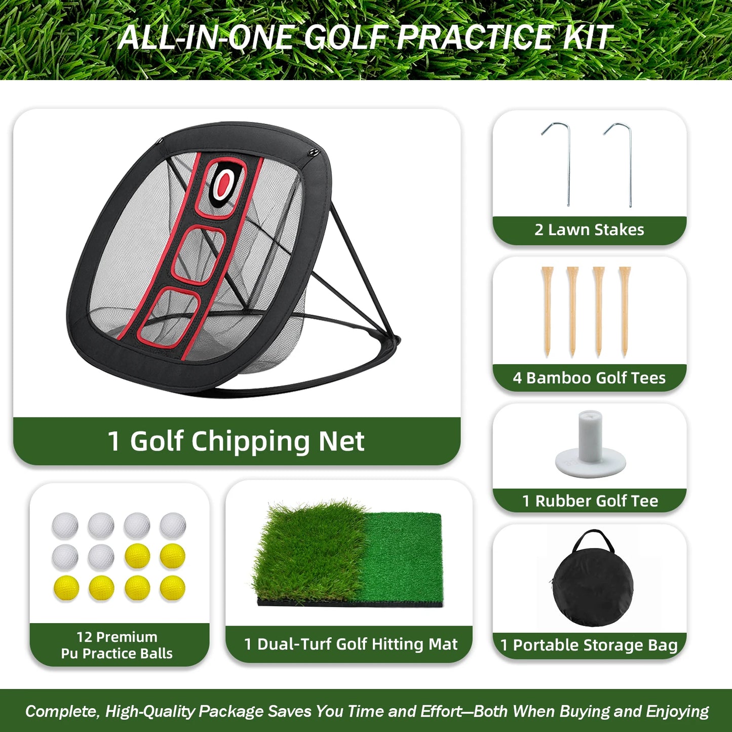 Hignconcerned Golf Practice Net Training Net for Home Use