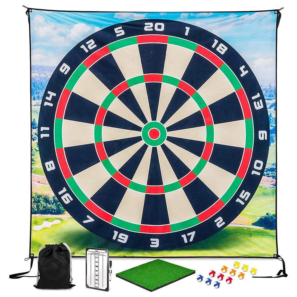 Alloet Golf Chipping Game Mat With 12 Balls For Home Office