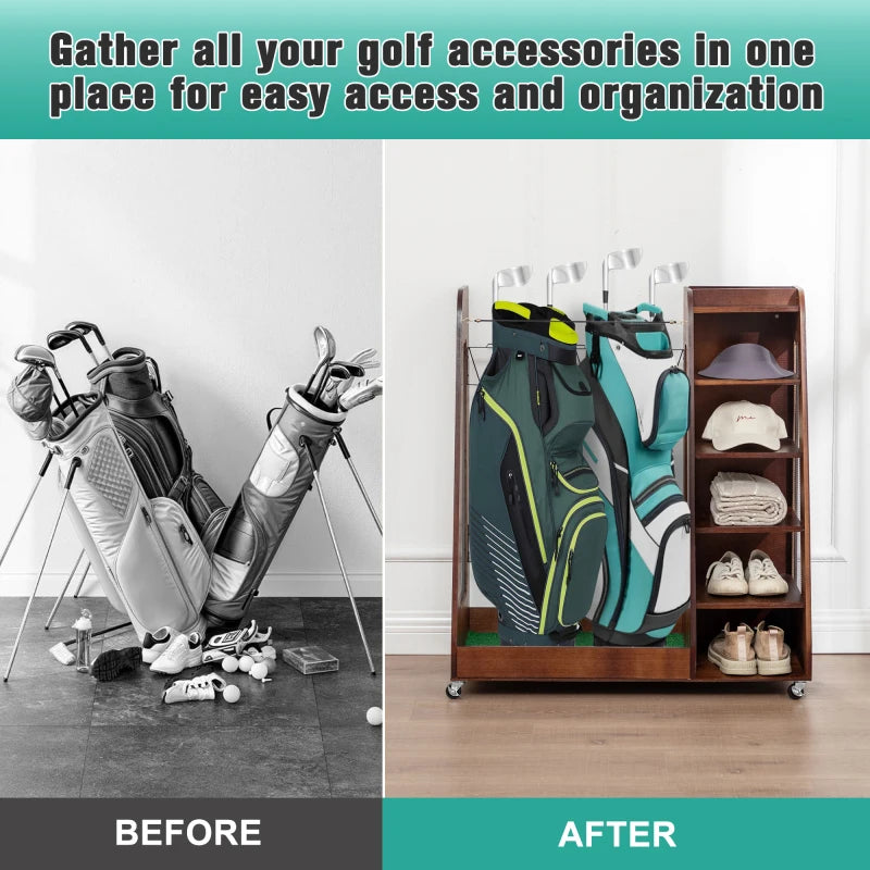 Pro Gear Golf Bag Organizer For Garage And Car Storage