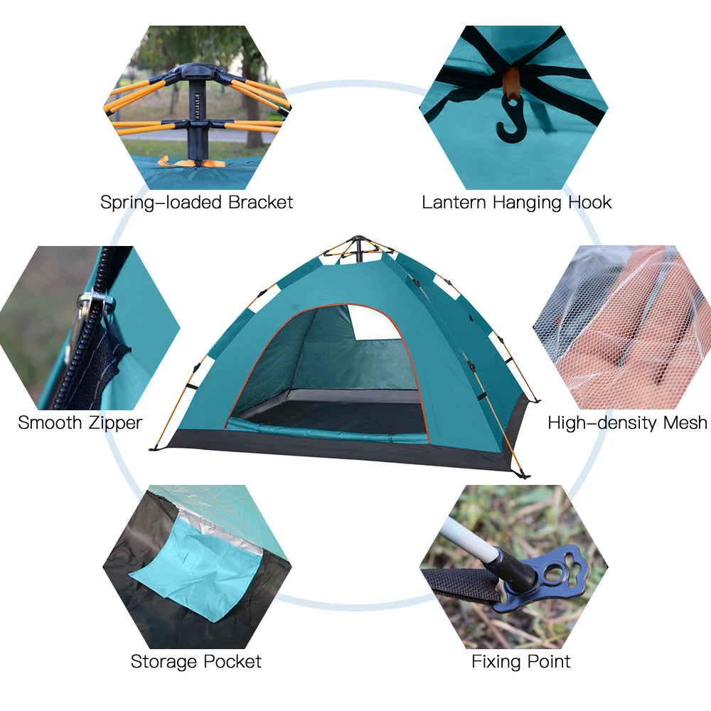 Pro Gear Sporting Goods Outdoor Pop Up Tent Water Resistant