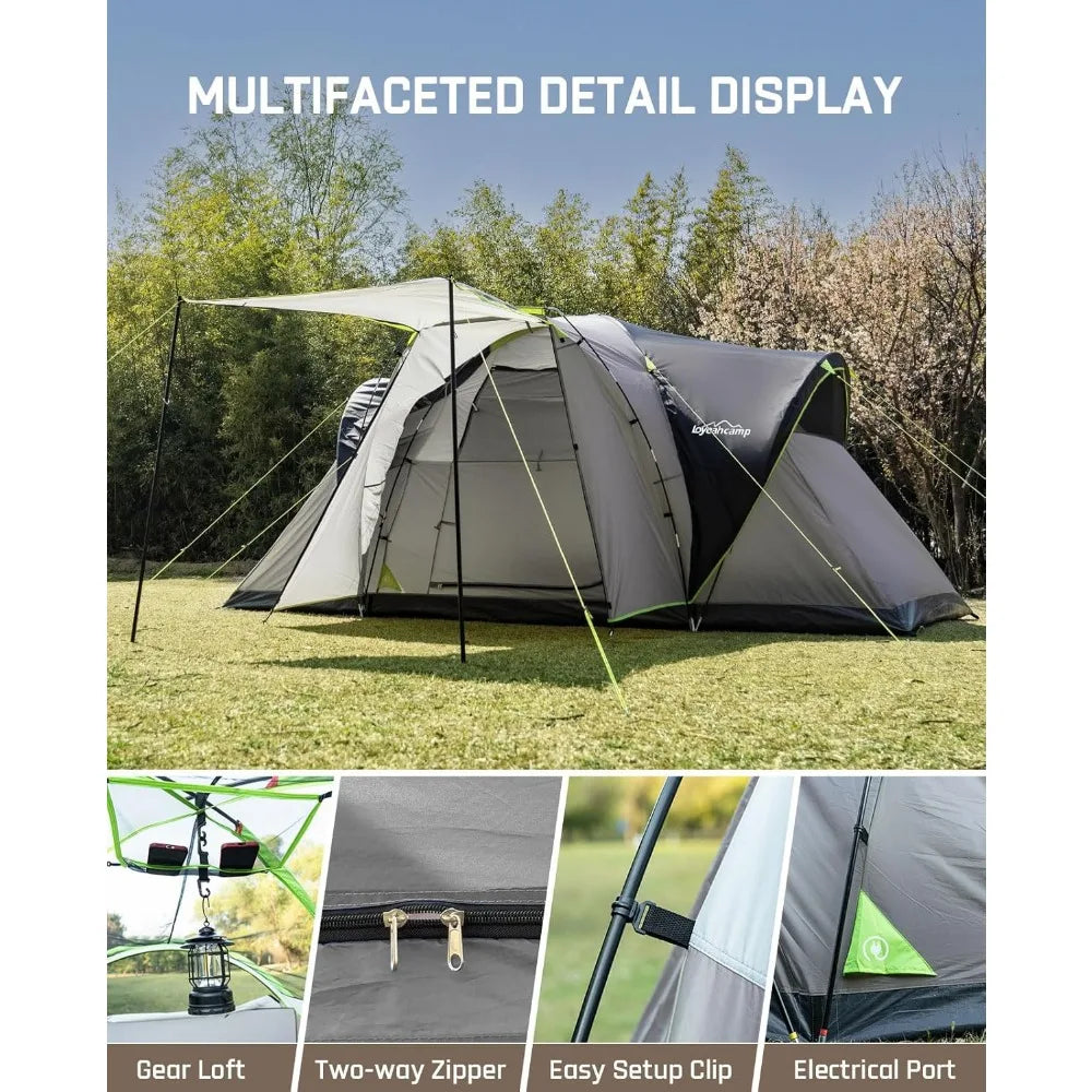 Pro Gear Sporting Goods Dome Tent With 3 Rooms Waterproof