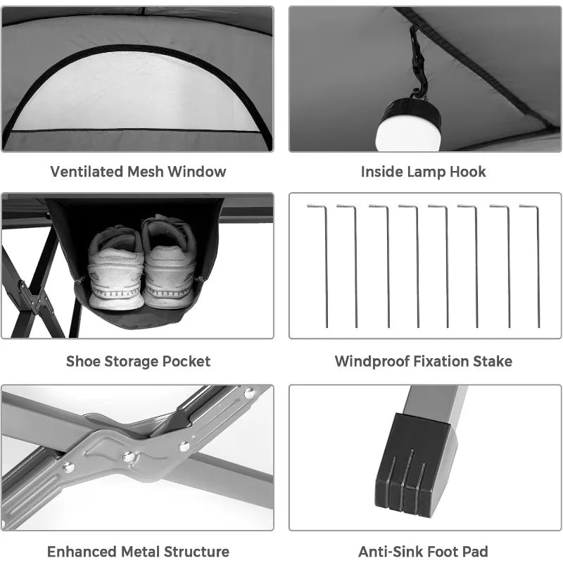 Pro Gear Sporting Goods Tangkula 2 Person Tent Cot Rainfly