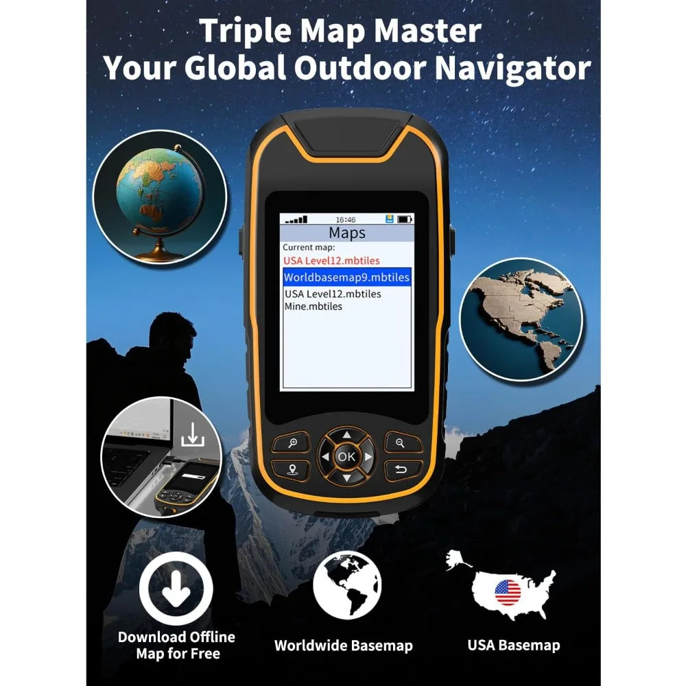A8 Handheld GPS Navigator For Outdoor Hiking