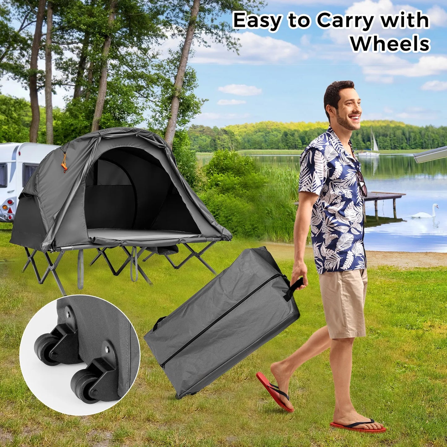 Pro Gear Sporting Goods 2 Person Tent Cot With Cover