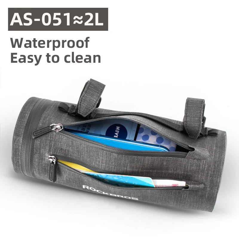 ROCKBROS Waterproof Bike Handlebar Bag Large Capacity