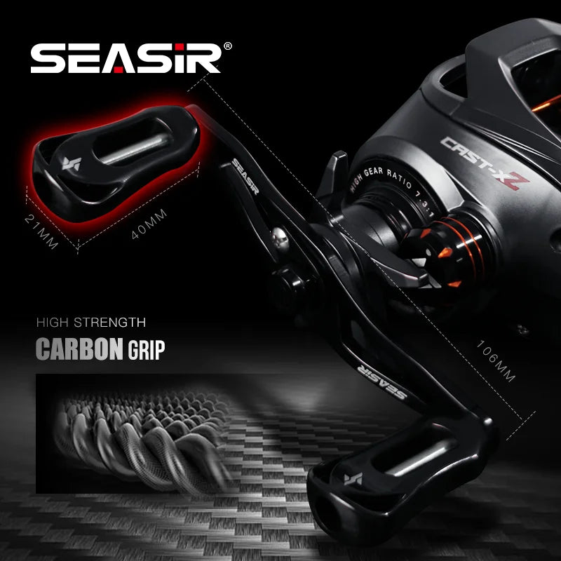 SeaSir Cast X2 Baitcasting Reel Hybrid Ceramic Bearings