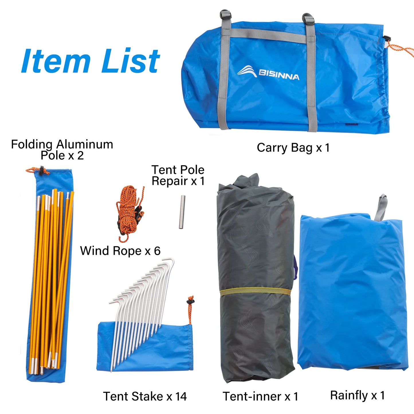 BISINNA Two Person Camping Tent Ultralight Waterproof