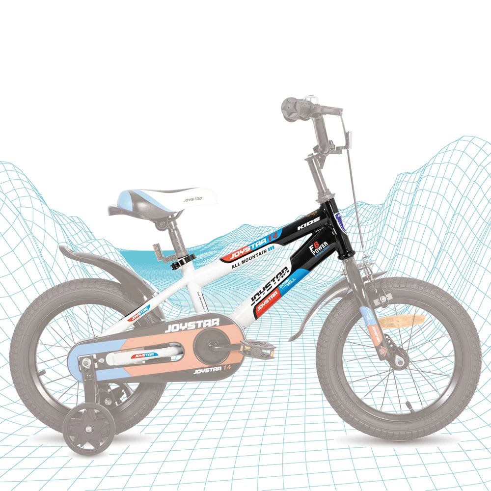 JOYSTAR Kids Bike For Ages Three To Ten With Training Wheels Easy To Install For Boys And Girls