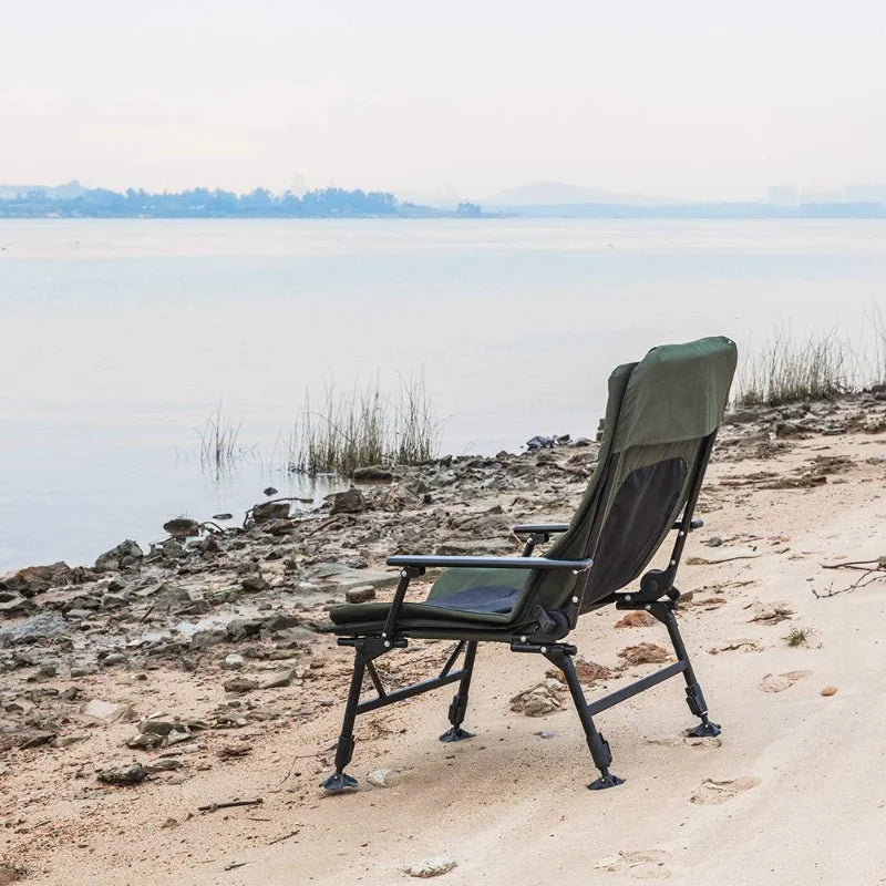 YTYIN Heavy Duty Fishing Chair With Adjustable Backrest
