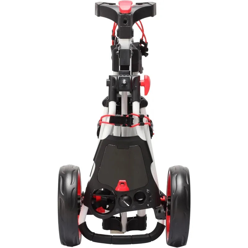 YTYIN Golf Push Cart 3 Wheel With 360 Front Wheel Folding