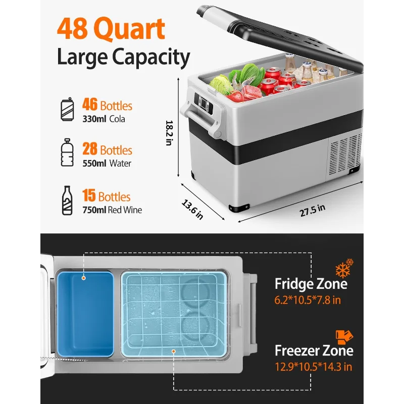 Pro Gear Sporting Goods Car Fridge 12 Volt Refrigerator