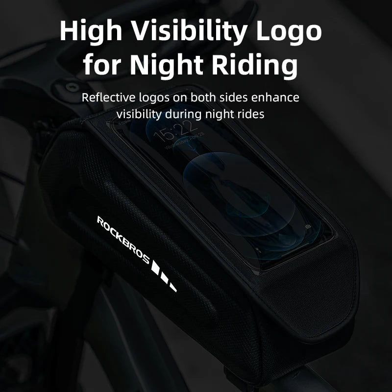 RockBros Waterproof Hard Shell Front Frame Bike Phone Bag