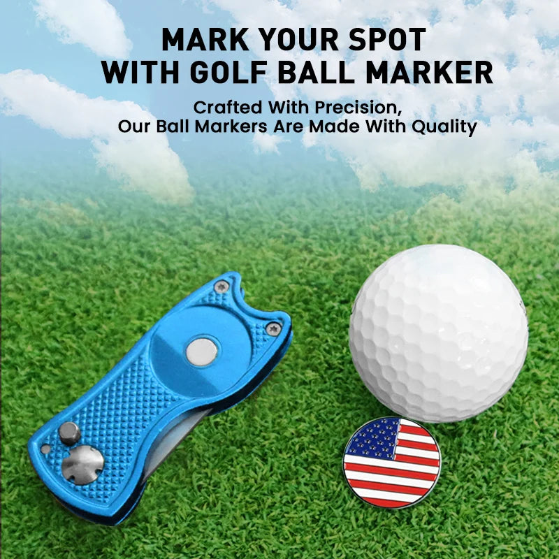 Hign-concerned Golf Divot Tool and Ball Marker Switchblade