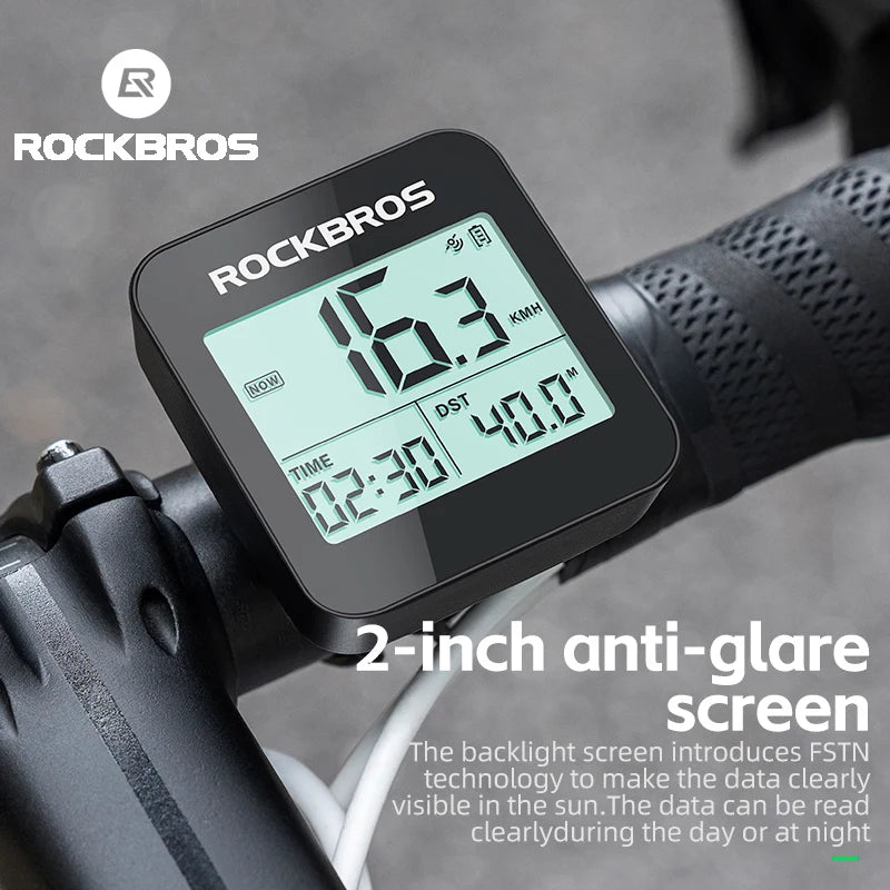 RockBros GPS Bike Computer Waterproof Wireless Speedometer