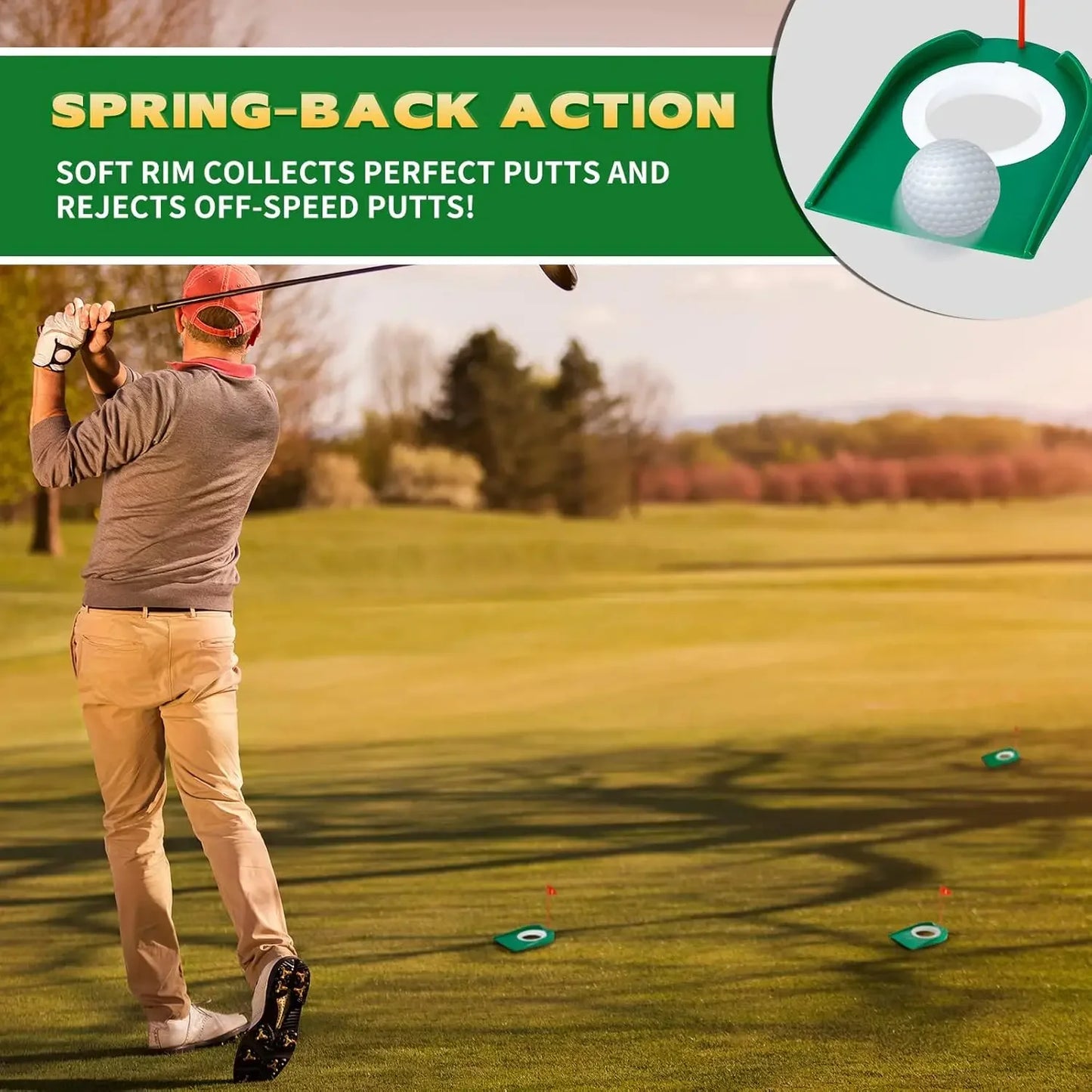 Pro Gear Sporting Goods Golf Putting Cup Set 3 Pcs Practice