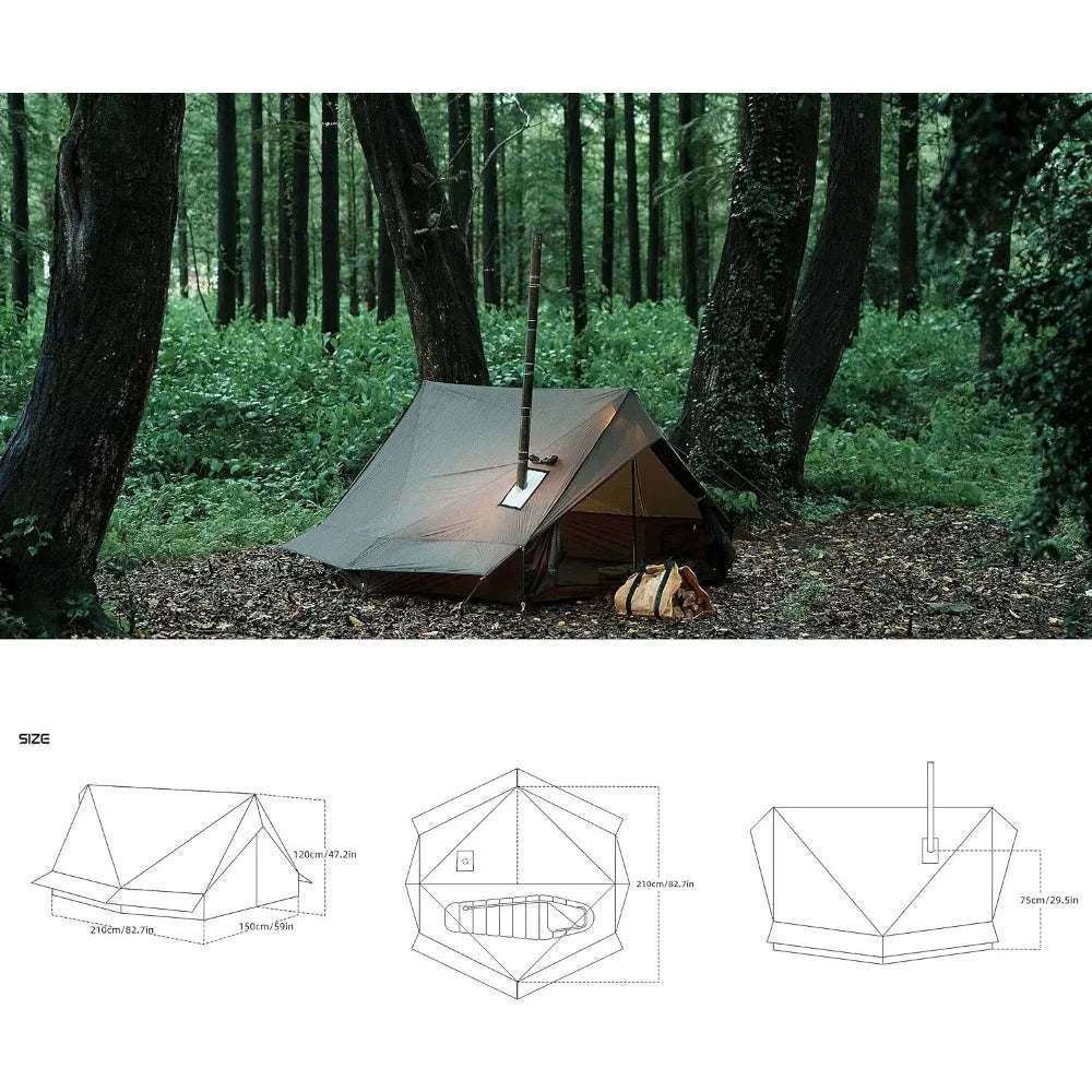 Pro Gear Sporting Goods Hot Tent With Stove Jack Shelter