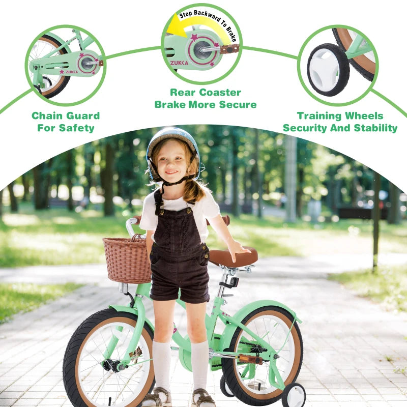 Hign-concerned Hypercomprehensive Children Bike For 4-7 Years Old Training Wheels
