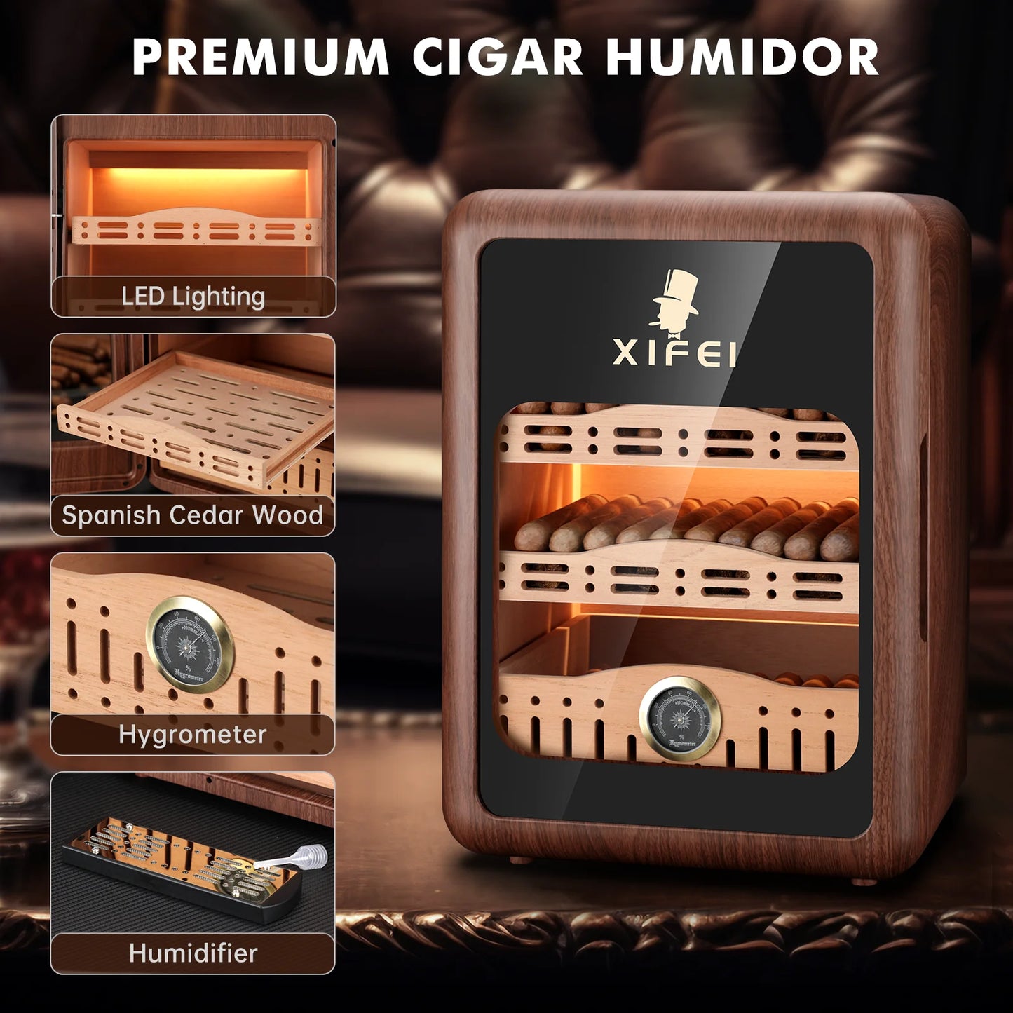 Pro Gear Sporting Goods XIFEI Cigar Humidor Cabinet