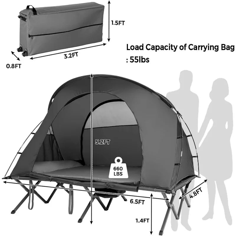 Pro Gear Sporting Goods Tangkula 2 Person Tent Cot Rainfly