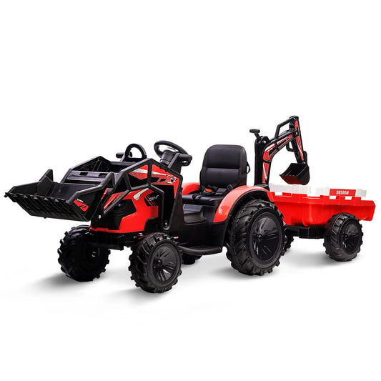 Electronic 3 In 1 Ride On Tractor Excavator Bulldozer Toy