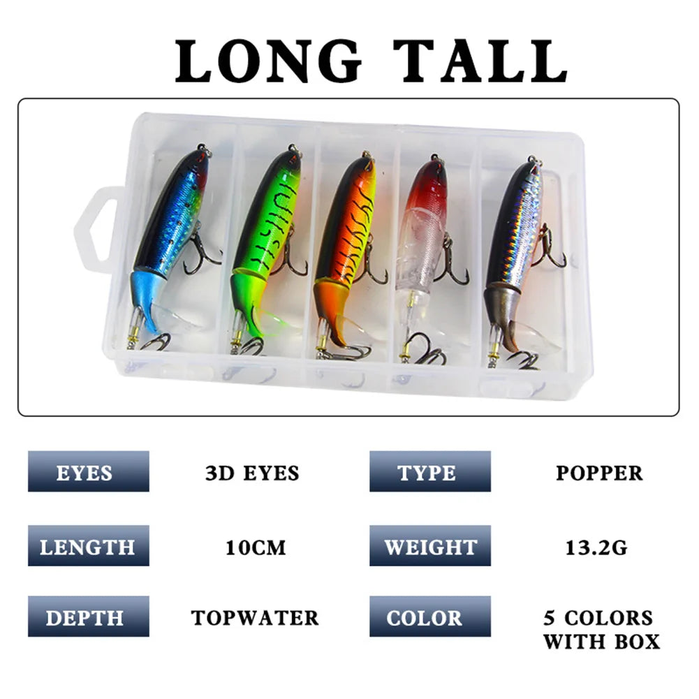 Hard Crankbait Wobbler Whopper Popper Fishing Lures Set