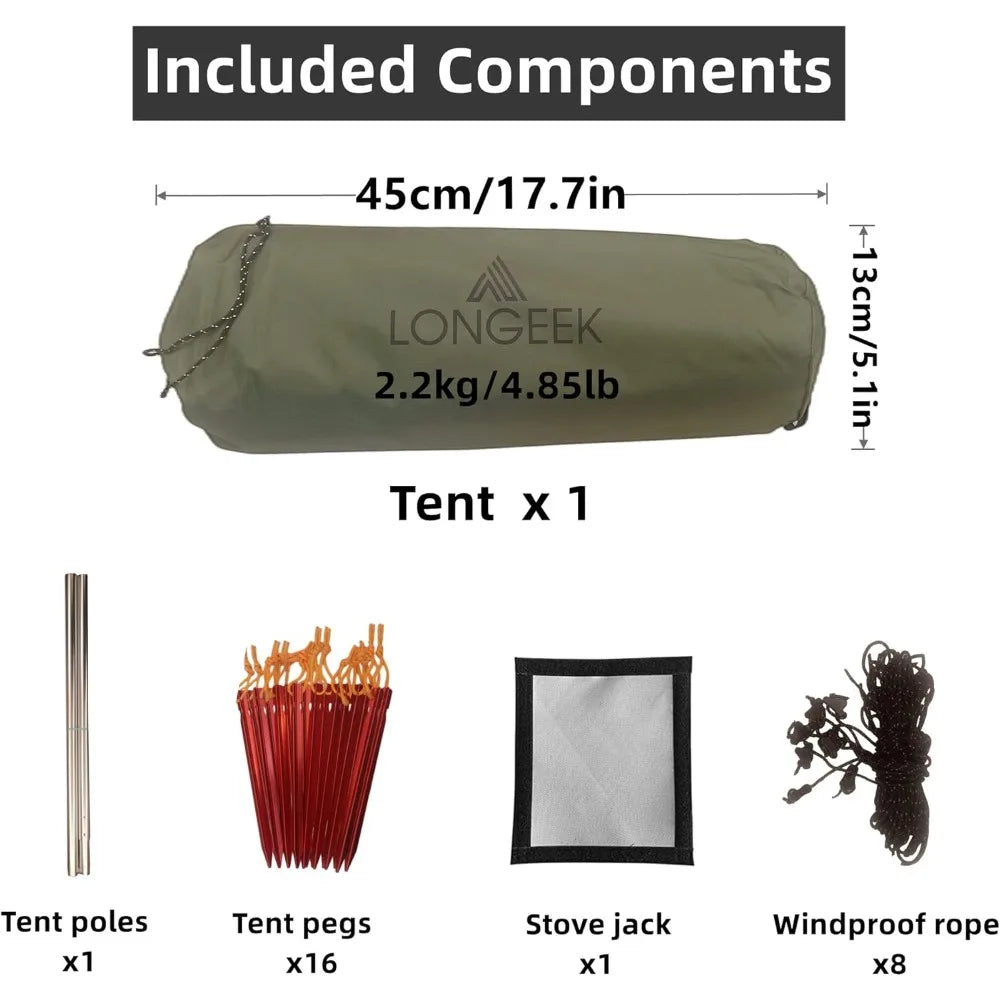 Pro Gear Sporting Goods Camping Tent Teepee All Seasons