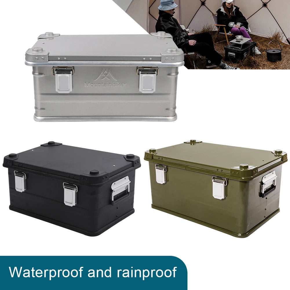 Hard Aluminum Alloy Camping Storage Case Trunk Organizer