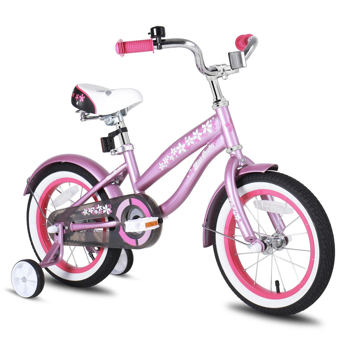 JOYSTAR Girls Bike With Training Wheel Princess Theme