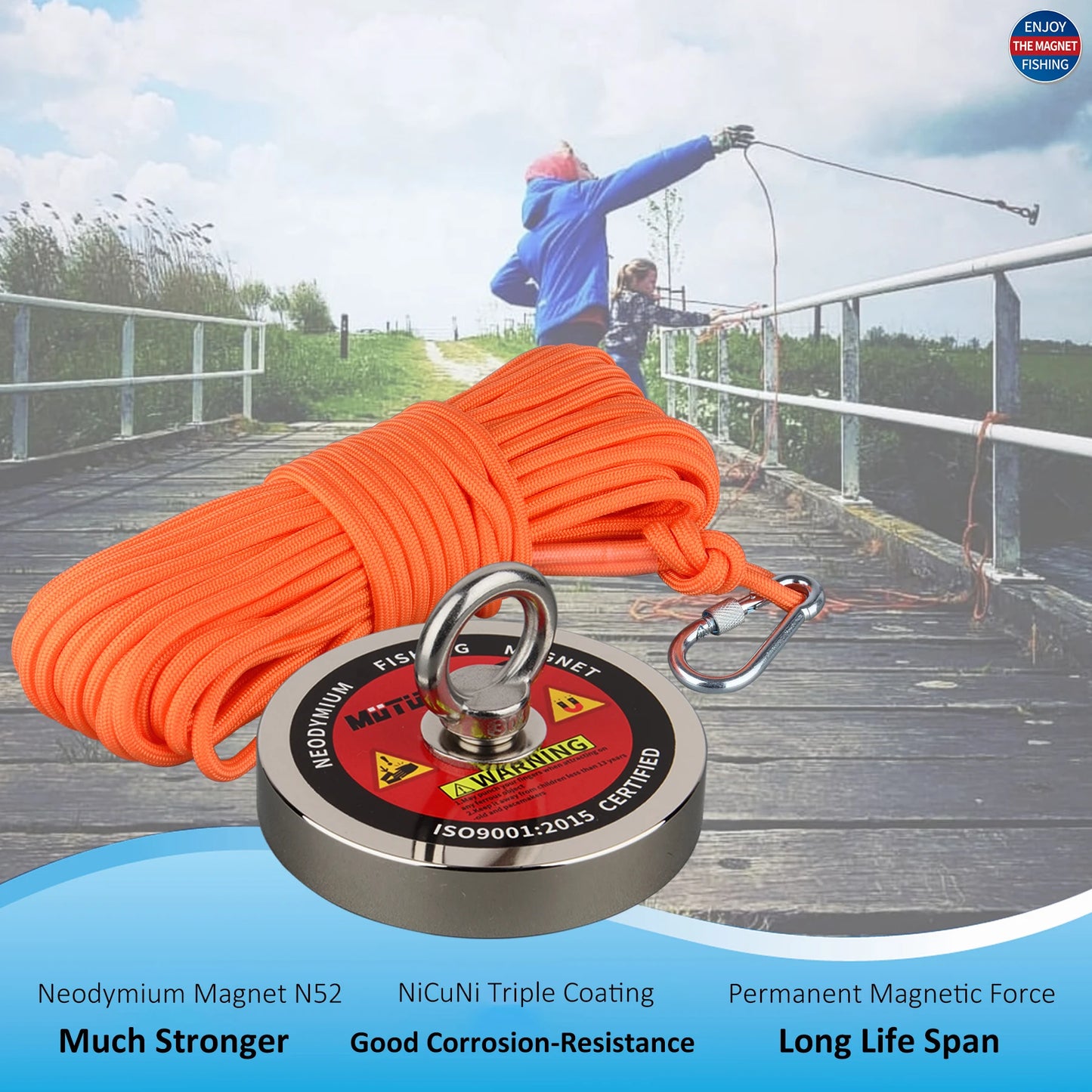 Amazing Mag Neodymium Fishing Magnet Kit Accessories
