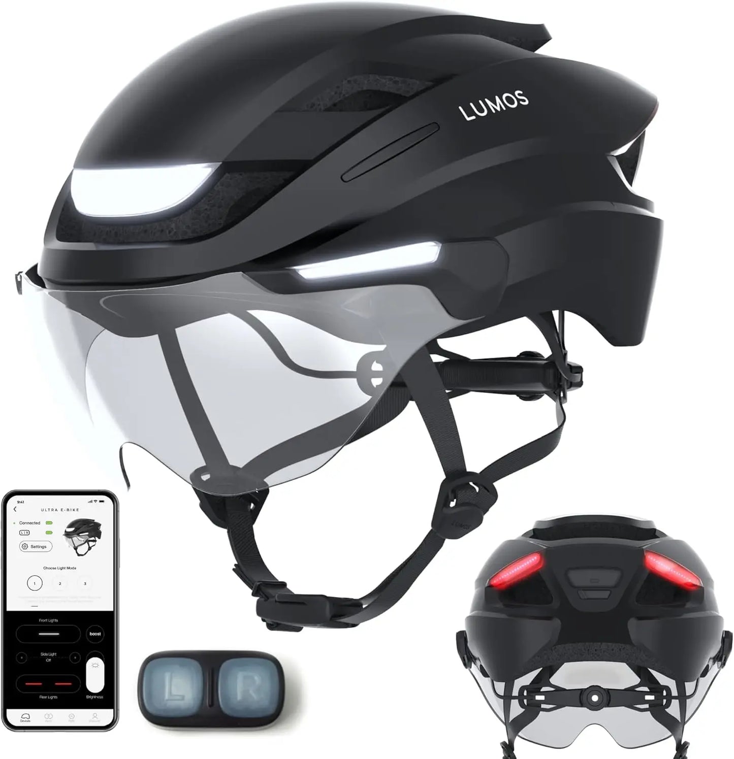 Smart Bike Helmet With LED Lights And App