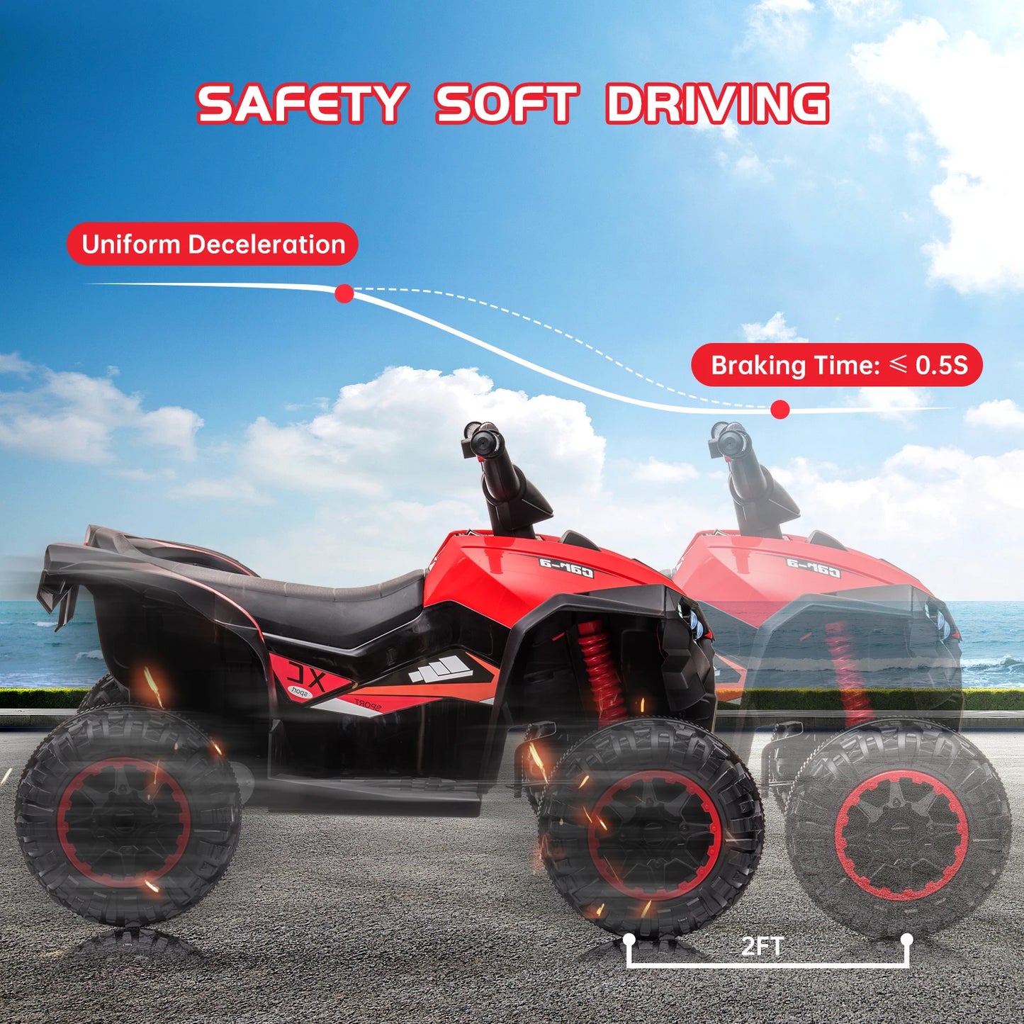 12V Kids Ride On ATV Four Wheeler Electric Vehicle Toy Car
